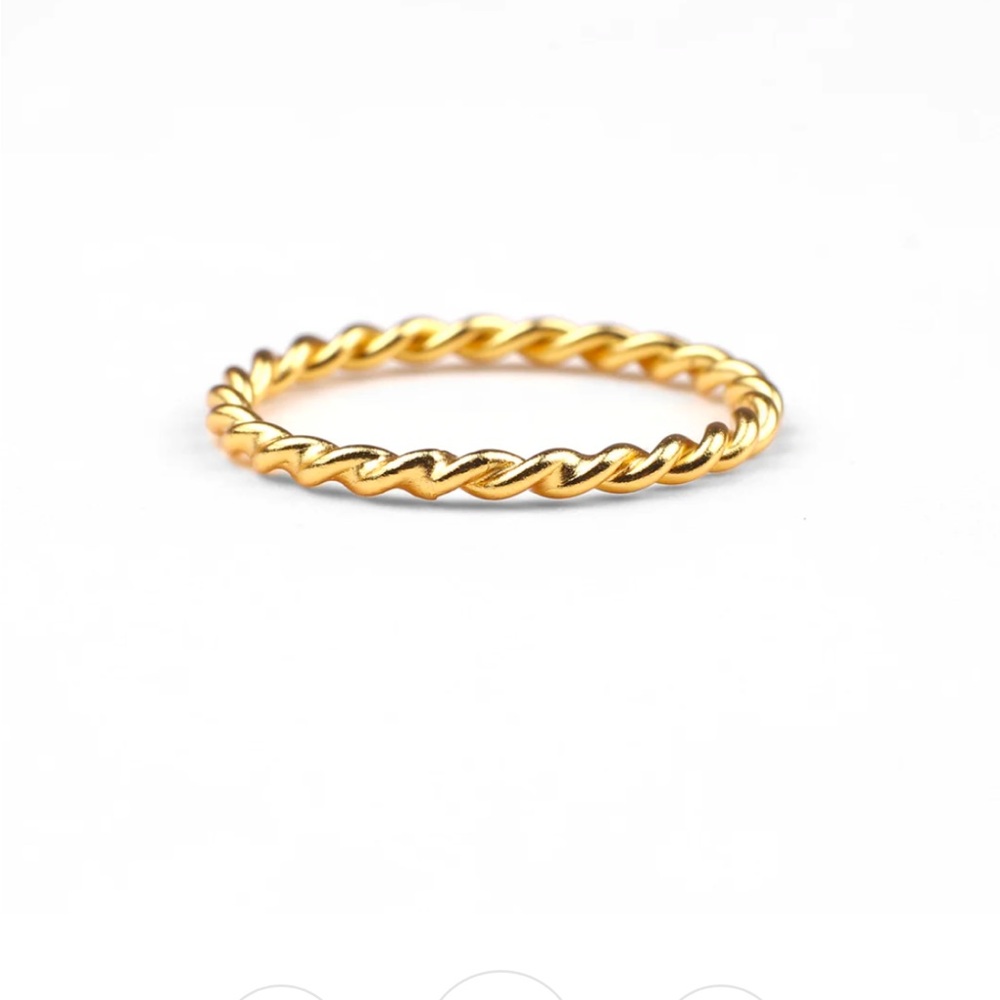 Mint&lily Dainty Braided Ring